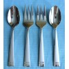 ONEIDA New Oneida AMSTERDAM 4pc Stainless Serving Flatware Spoons &