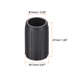 PATIKIL 6pcs 14mm Stick Replacement Cap End Tip Protector for Outdoor Hiking Climbing Skiing Trekking Pole Tips Accessories