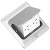 Concealed Recessed Socket Aluminum Alloy PC Desktop Outlet for Residences