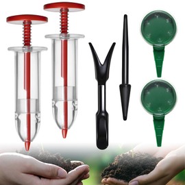Mini Seed Spreader Set, Seed Planter Tool for Small Seed, Tiny Seed Dispenser with 5 Degree, Seed Sower 6 PCS
