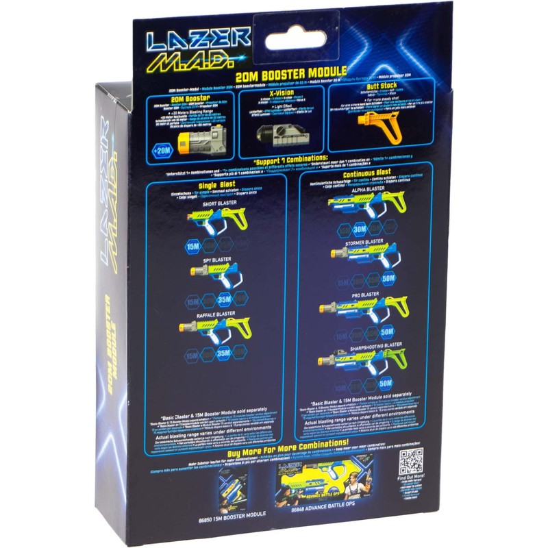 Silverlit 86847 20m Lazer Mad Booster-Modul, 20 m, Schwarz