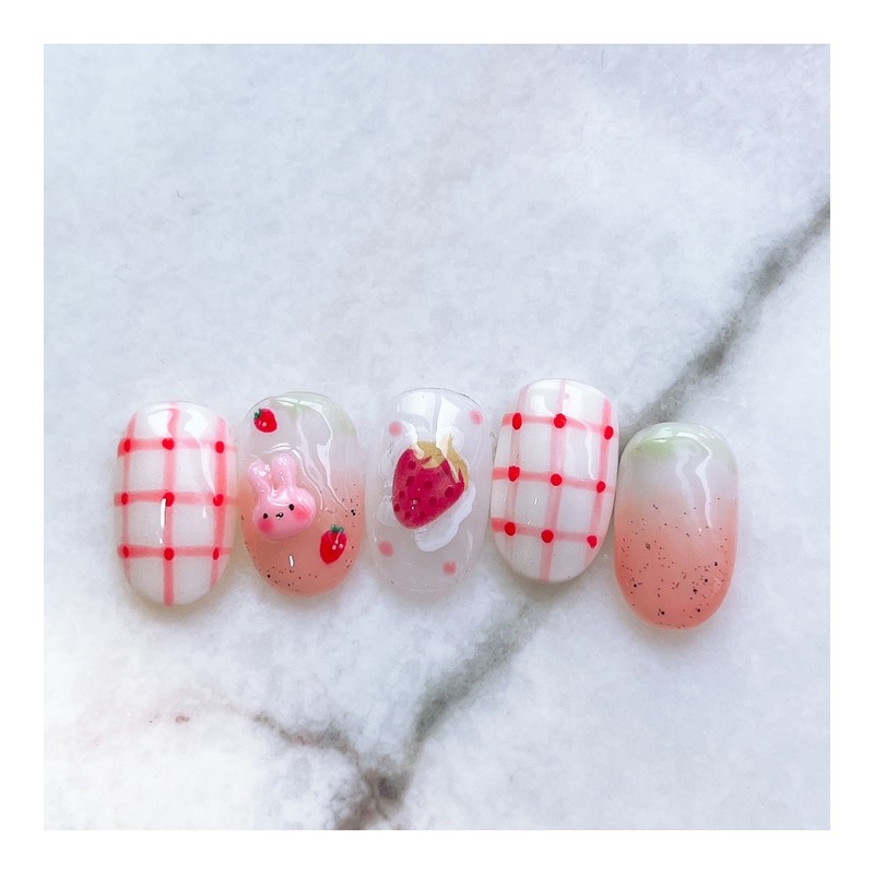 Strawberry Gra - Short Oval / 딸기그라 - 숏오벌