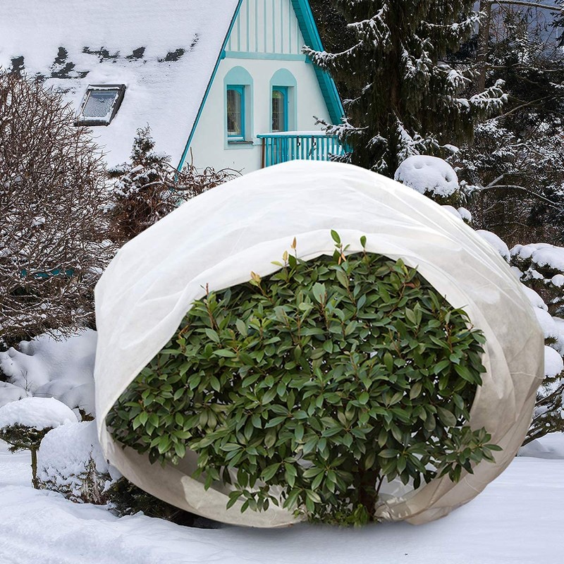 Agfabric Plant Covers Freeze Protection with Zipper 108"x108" 0.9oz Plant