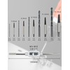 happykau Crushed Screw Removal Extractor Set of 11 Bolts, Reverse