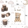16Pcs We Can Bearly Wait Baby Shower Centerpieces and Wooden