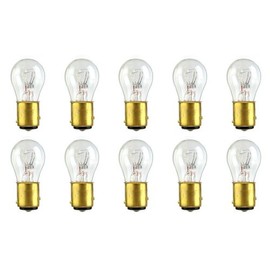 CEC Industries #1154 Bulbs, 6.3/7 V, 16.57/5.25 W, BAY15d Base, S-8 shape (Box of 10)