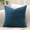 Set of 1 Decorative Throw Pillow Cover Soft Corduroy Solid