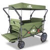 TMZ Folding Wagon with Canopy, 265 lbs Capacity, 2 Foldable