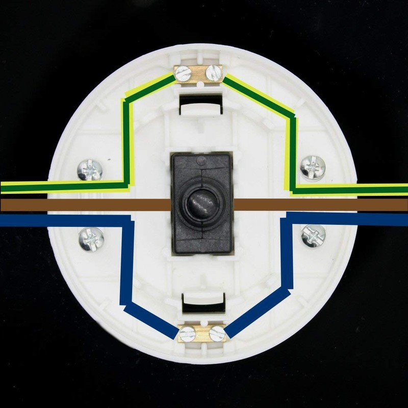 Foot Switch Transparent for Round Cable 250 V/1 A Cord