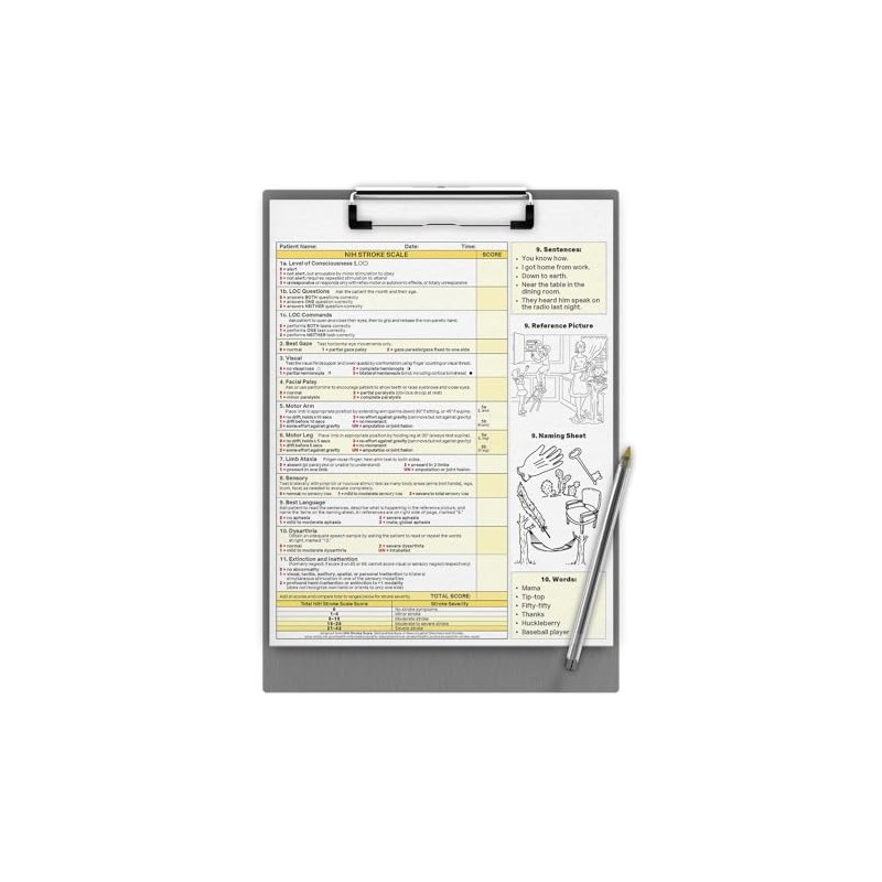 MDpocket National Institutes of Health Stroke Scale (NIHSS) Notepad (2