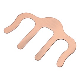 QUARKZMAN Metal Music Note Clip and Side Holder for Music Stand, Piano Music Book Holder, Rose Gold