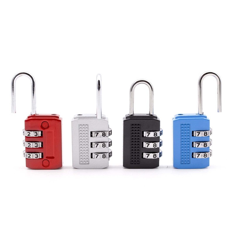 Lansonee 7 Pcs Suitcase Locks with 3 Digit Combination Padlock