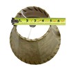 Rustic Faux Leather Bell Lamp Shade - 12"