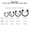 Funseedrr Nose Piercing Nose Ring Stainless Steel 16G Horseshoe Rings