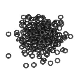 sourcing map Nitrile Rubber O-Rings 8mm OD 4mm ID 2mm Width, Metric Sealing Gasket for Automotive Machine Plumbing, Pack of 200