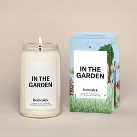 Homesick in The Garden Scented Jar Candle for Home, 13.75-Ounce, Soy Wax, 60-80 Hours Burn Time