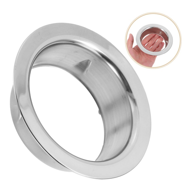 WOONEKY Stainless Steel Water Heater Hole Cover Elegant Decorative Shield