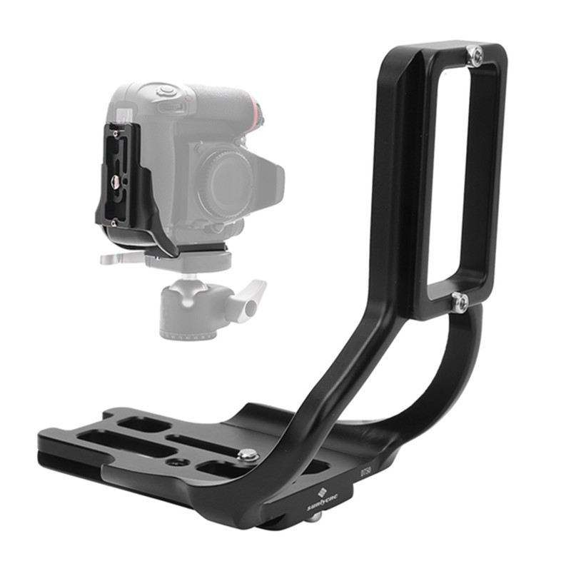 Aluminium Alloy Vertical L shape Bracket Quick Release Plate Holder
