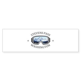 CafePress Stevens Pass Ski Area Stevens P Bumper Sticker 10"x3" Rectangle Bumper Sticker Car Decal (10 pack)