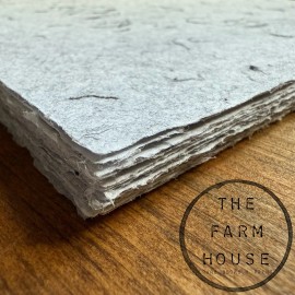 THE FARM HOUSE Handmade Paper -8.5 X 11.5 - Antique Laid & Deckled Edge -10 Pack -“SPIDER LEGS”