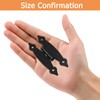 Kyuionty 12 Pack H-Shape Cabinet Hinges, 3.5 Inch Length Hammercraft