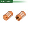 X AUTOHAUX Universal Tire Valve Stem Caps, 17mm, Aluminum Alloy,