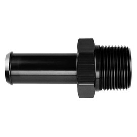 1/8 NPT Male to 4AN 1/4 Hose Barb Nipple Straight Fuel Line Adapter Aluminum Push on Barbed Fuel Line Fitting Black