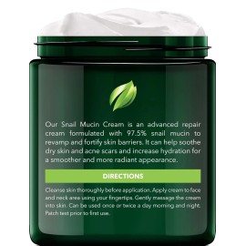 New York Biology 97.5% Korean Snail Mucin Moisturizer - Face Cream 4 Fl Oz - 100