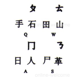 Online-welcome CHINESE KEYBOARD STICKER LABEL TRANSPARENT BLACK LETTERS