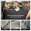 REEVAA Dog Car Seat Cover for Back Seat, Hard Bottom