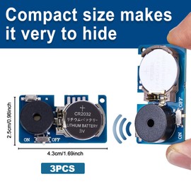 Cricket Noise Maker Prank (3 PCS), with 16 Sounds Beeping Concealed Noise Maker, Long Battery Life,Suitable for Party, Office, Home, Gag Joke Gifts