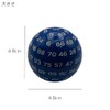 100 Sided Dice Polyhedral Dice 48mm Diameter Acrylic Black TRPG