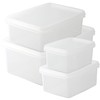 Nagao Storage Containers, Square Shape, Polypropylene, 11.8 fl oz (340