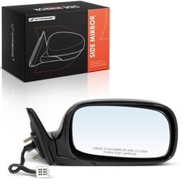 A-Premium Passenger Side Power Door Mirror - Compatible with Lexus ES300 1997 1998 1999 2000 2001 - Heated Manual Folding Black Outside Rear View Mirror