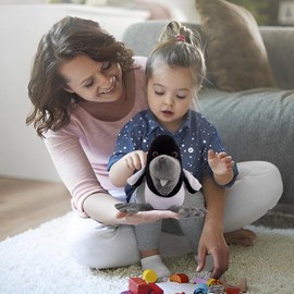 Steve and Maggie Stuffed Animal Soft Plush Figure Cartoon Crow 8.6inch Black Bird Cute Ornaments for Home