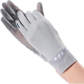 Amison Guantes de Protección UV Guantes para Manejar Guantes de Verano para Mujer Protección Solar UV 2 Dedos Malla Giratoria Pantalla Táctil Guantes de Mano de Secado Rápido para Conducir (Gris)