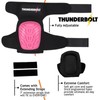 Thunderbolt Womens Knee Pads for Work - Black Design, Comfortable