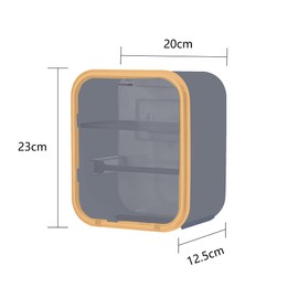 Cosmetic Tissue Box Multifunctional Tissue Box for Wall Mounting Tissue Box with Lid Suitable for Bathrooms Shower Rooms Bedroom