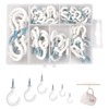 funvce Pack of 70 Screw Hooks, Cup Hook Screw with
