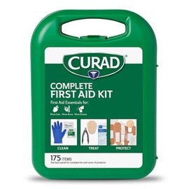 CURAD 175-Piece Complete First Aid Kit in Reusable Case, One