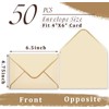Cholemy Brown 4 x 6 Envelopes 50 Pack A6 Card