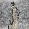 Lifestyle & More Modern Sculpture Figurine Woman African Woman Gold/Brown