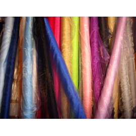 MDS Pack of 90 Yard Bridal Solid Sheer Organza Fabric Bolt for Wedding Dress,Fashion, Crafts, Decorations Silky Shiny Organza 44”- Mint