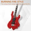 Ktaxon Ktaxon Burning Fire Design Electric Guitar Kit, 36-inch HSH