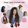 24 Inch 8 Packs Deep Faux Locs Crochet Hair Ombre