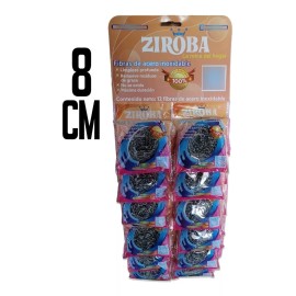MDJ Fibra Metalica Espiral Mini /trastes Acero Inoxidable 12 Pz