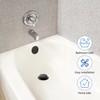 Matte Black Bathtub Drain Tip-Toe Tub Trim Set with Two-Hole