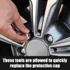 SULIUDAJI Pack of 40 Wheel Bolt Caps 17 mm Wheel