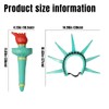 Bulex Statue of Liberty Costume Accessories Crown Torch, Statue of
