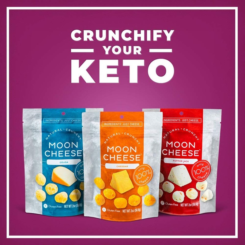 Moon Cheese - 100% Natural Cheese Snack - Cheddar -